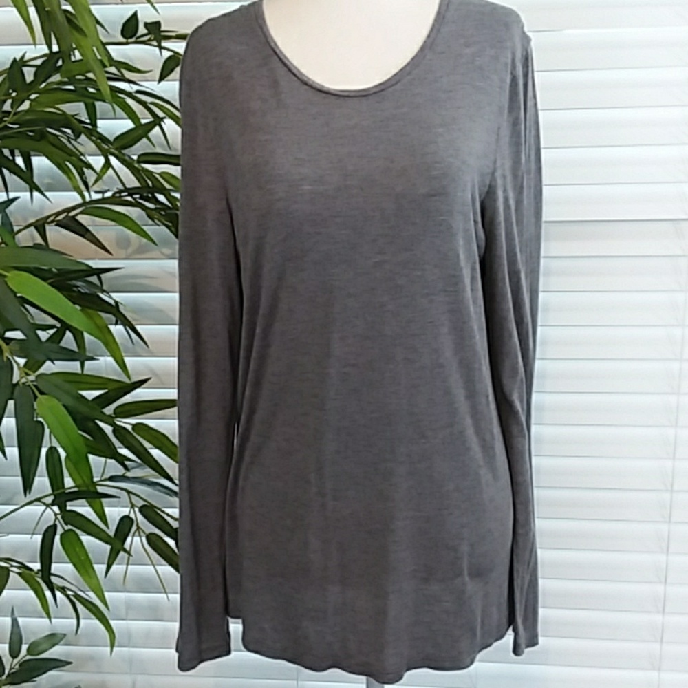 Banana Republic Gray Long Sleeve Top - Picture 1 of 5